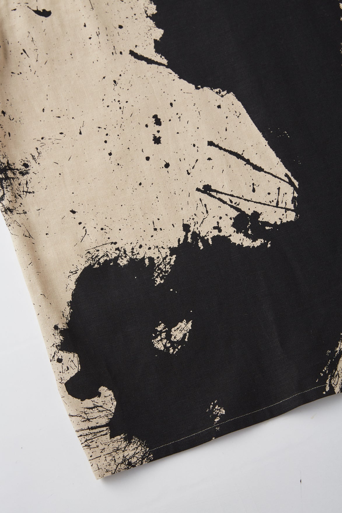 OLD JOE & CO. TSUJIMURA SHIRO ABSTRACT PAINT SHIRTS Short-sleeve