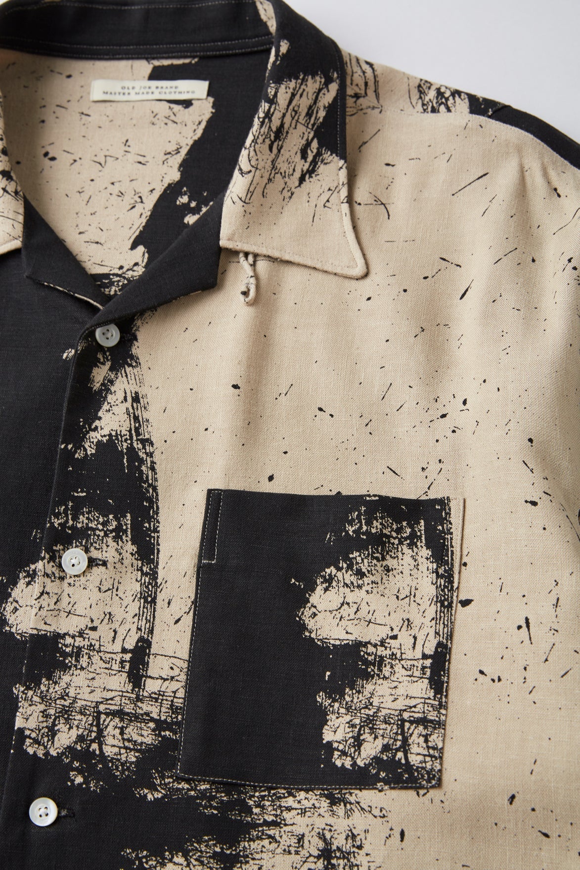 OLD JOE & CO. TSUJIMURA SHIRO ABSTRACT PAINT SHIRTS Long-sleeve