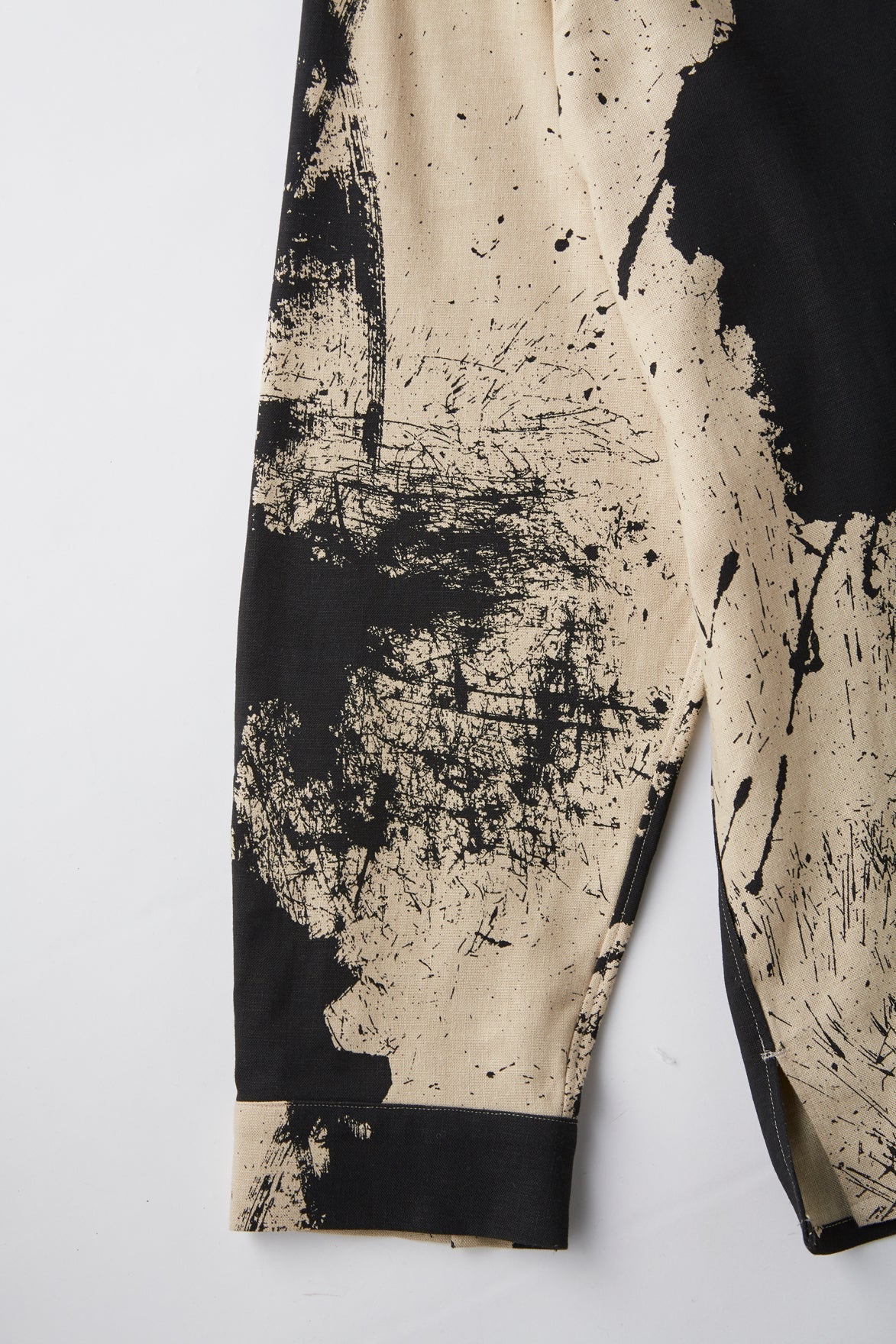 OLD JOE & CO. TSUJIMURA SHIRO ABSTRACT PAINT SHIRTS Long-sleeve