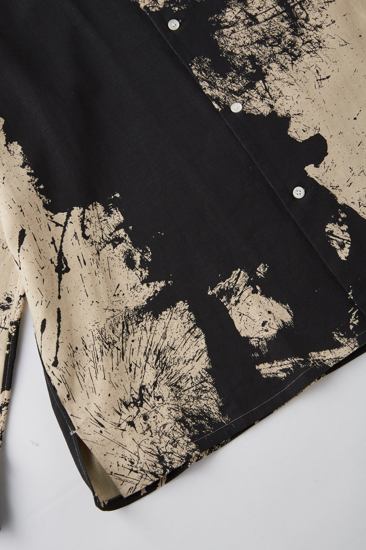 OLD JOE & CO. TSUJIMURA SHIRO ABSTRACT PAINT SHIRTS Long-sleeve