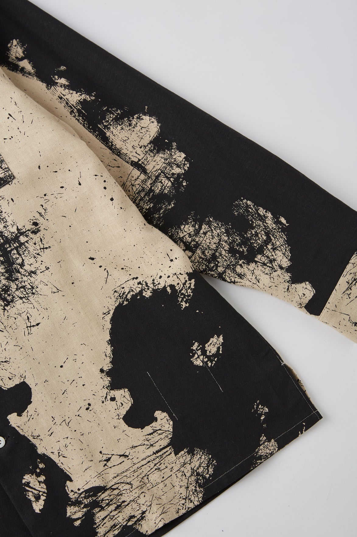 OLD JOE & CO. TSUJIMURA SHIRO ABSTRACT PAINT SHIRTS Long-sleeve