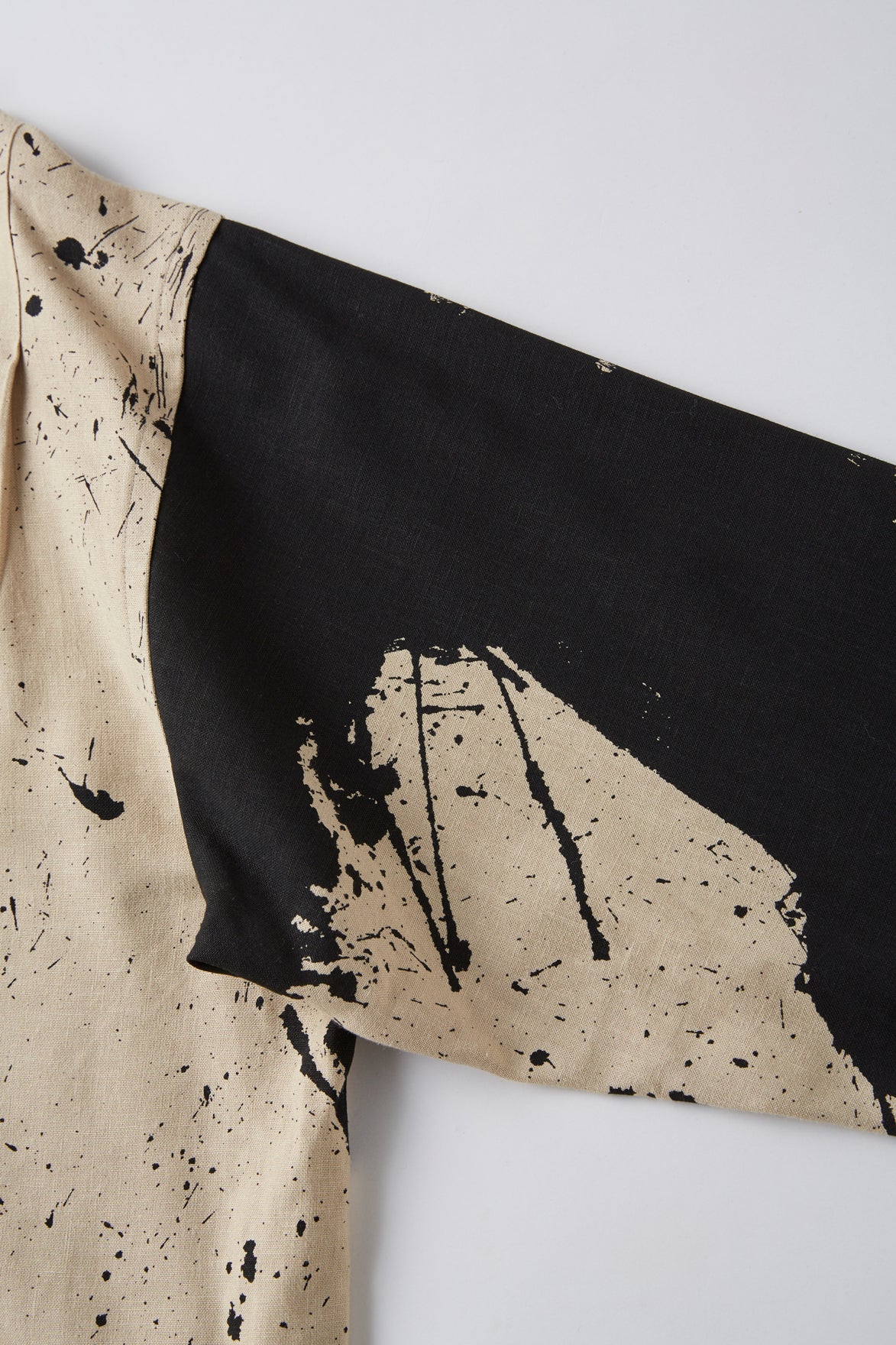 OLD JOE & CO. TSUJIMURA SHIRO ABSTRACT PAINT SHIRTS Long-sleeve