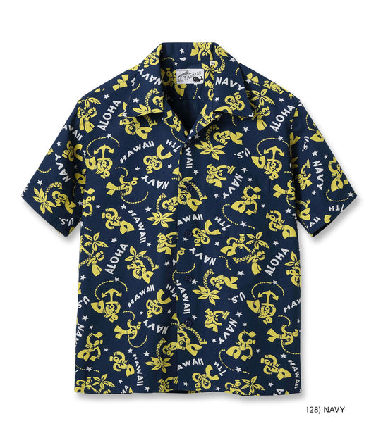 SUN SURF COTTON RIPSTOP OPEN SHIRT “SAILOR MOKU STARS