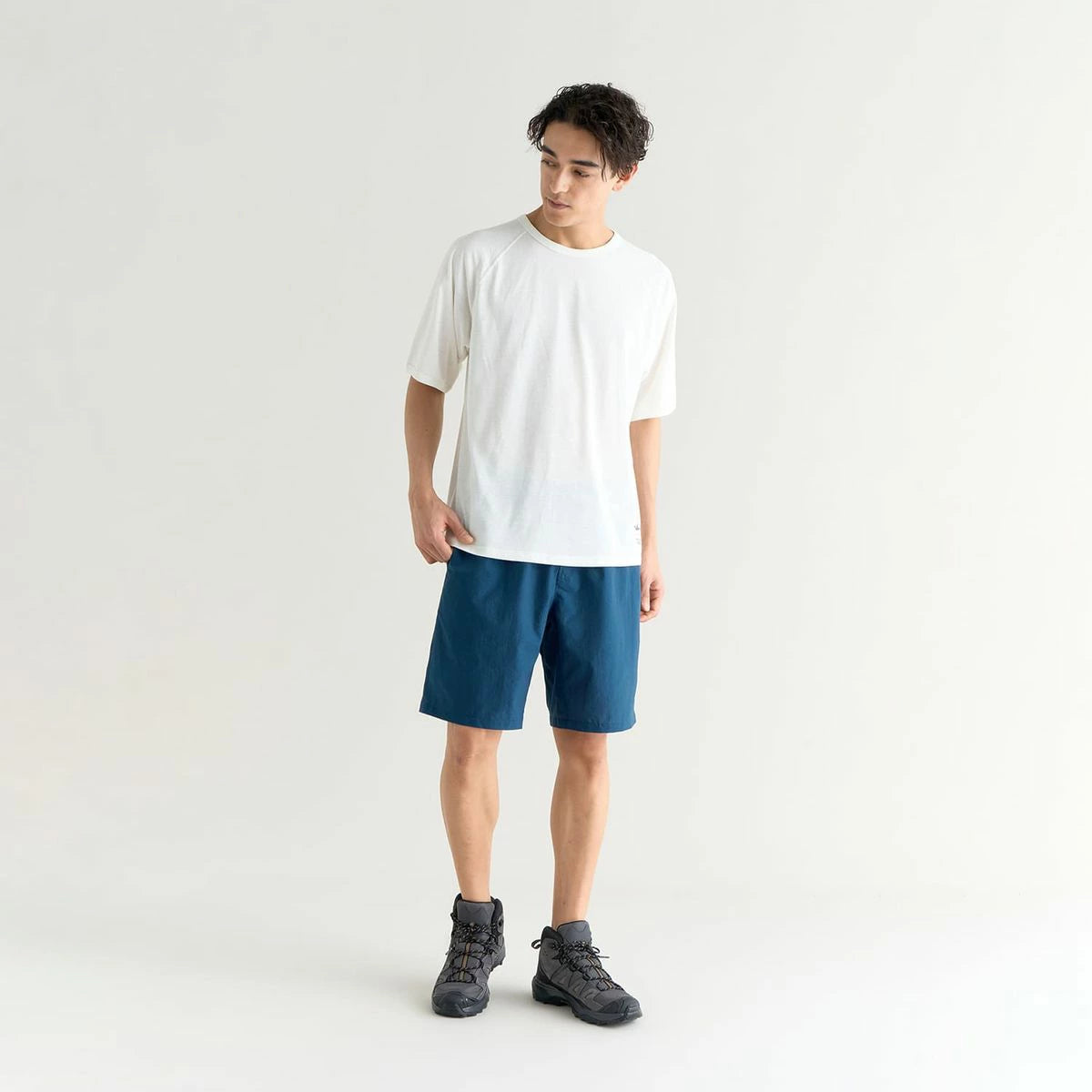 NANGA DRY MIX RAGRAN SLEEVE TEE