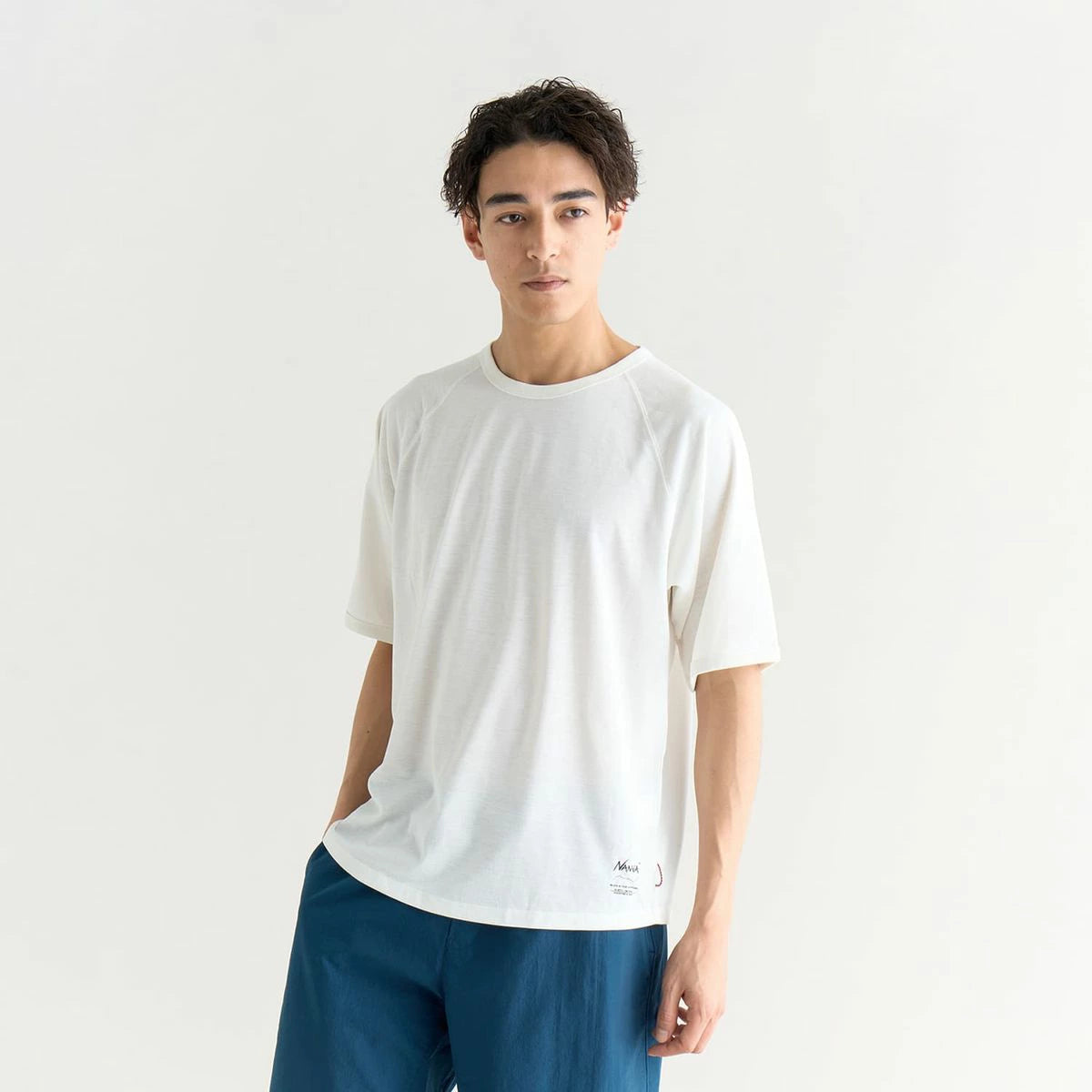 NANGA DRY MIX RAGRAN SLEEVE TEE