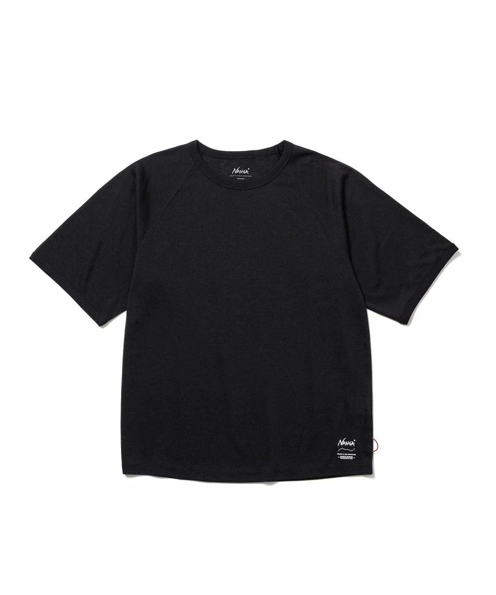 NANGA DRY MIX RAGRAN SLEEVE TEE