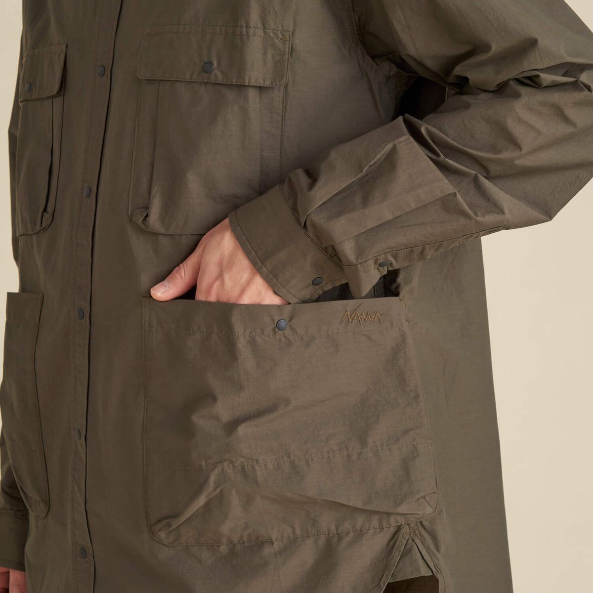 NANGA C/N RIPSTOP CAMP SHIRT