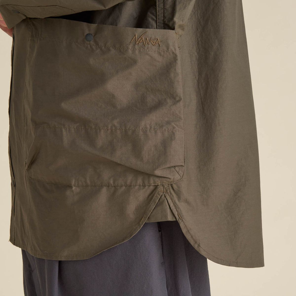 NANGA C/N RIPSTOP CAMP SHIRT