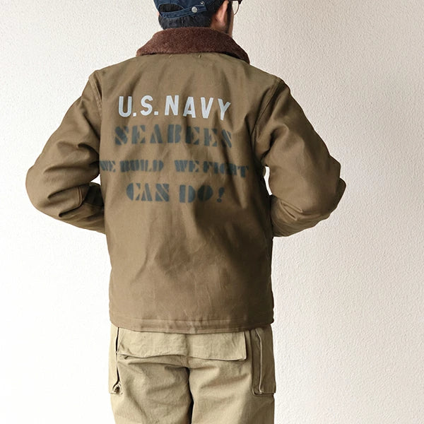 FREEWHEELERS NAVY DEPARTMENT JACKET DECK ZIP TYPE N-1 "Construction Battalion"