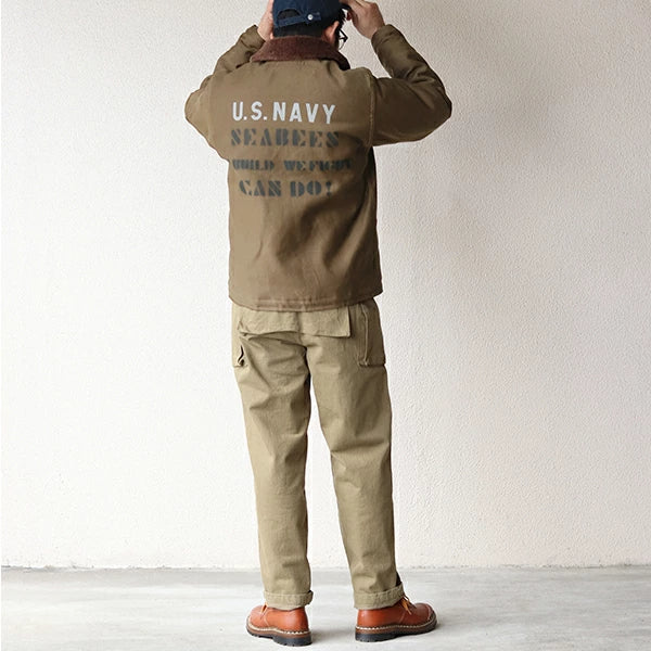 FREEWHEELERS NAVY DEPARTMENT JACKET DECK ZIP TYPE N-1 "Construction Battalion"