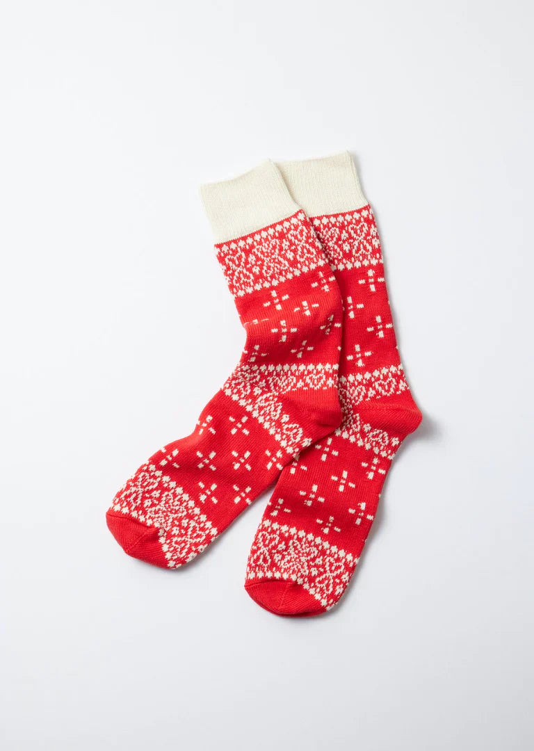 RoToTo BANDANA PATTERN CREW SOCKS