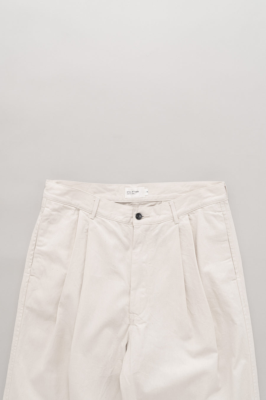 STILL BY HAND 10oz Denim 2 Tuck Pants