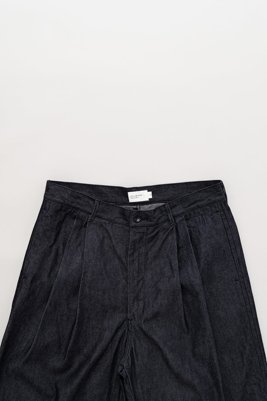STILL BY HAND 10oz Denim 2 Tuck Pants