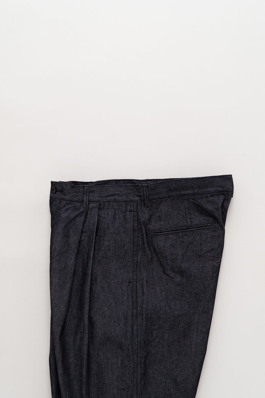 STILL BY HAND 10oz Denim 2 Tuck Pants
