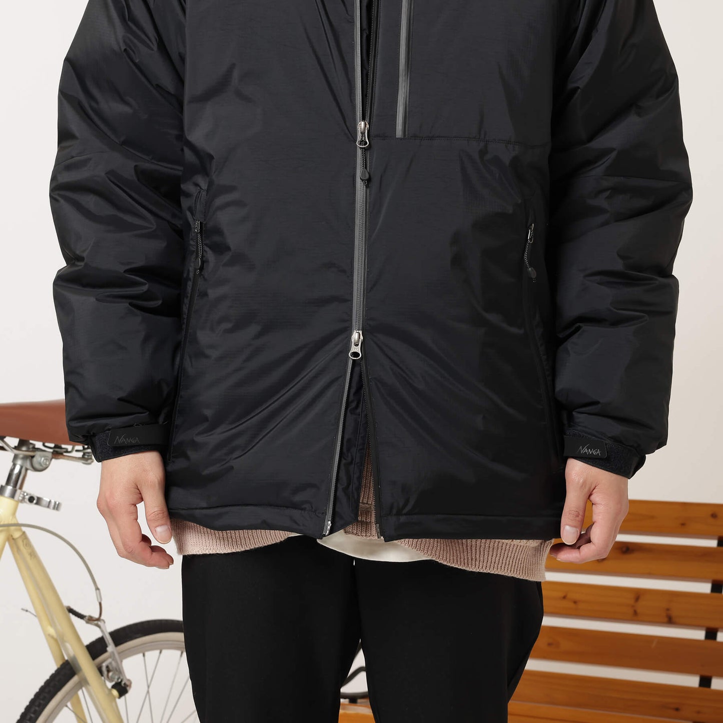 NANGA AURORA STAND COLLAR DOWN JACKET