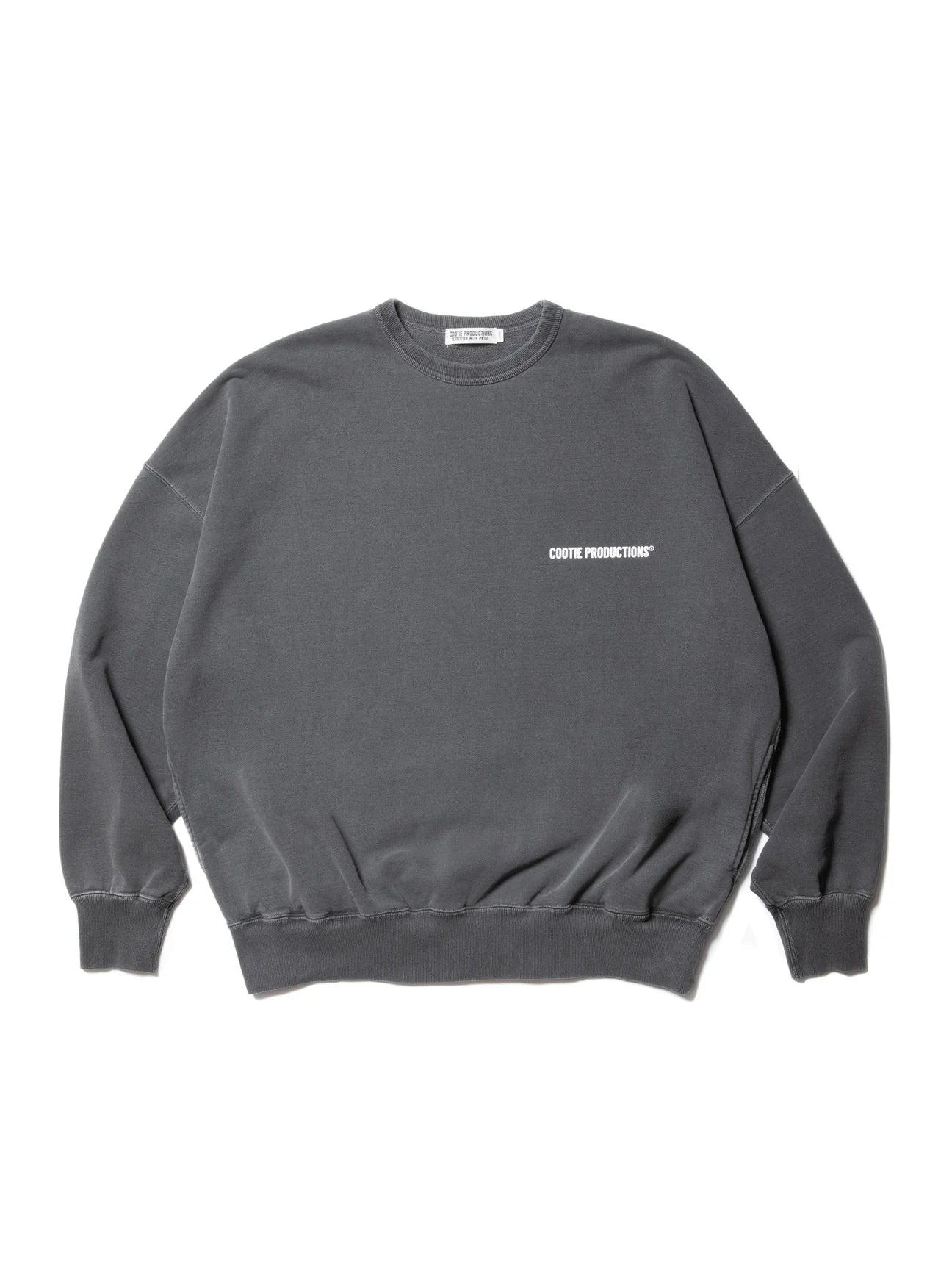 COOTIE PRODUCTIONS PIGMENT DYED OPEN END YARN SWEAT CREW