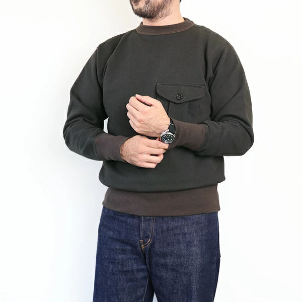 FREEWHEELERS "POCKET SWEAT SHIRT" SET-IN SLEEVE