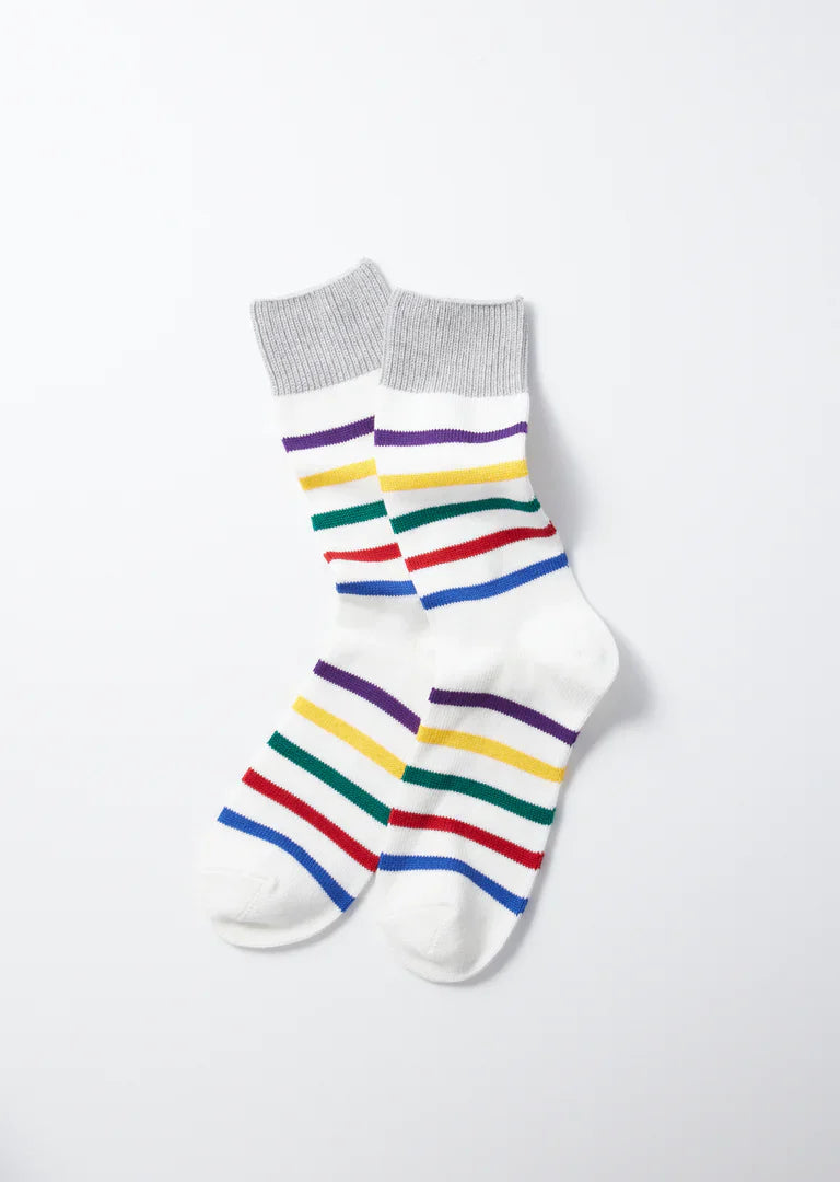 RoToTo FIVE STRIPE CREW SOCKS