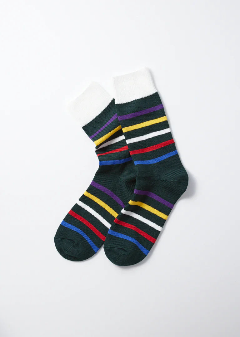 RoToTo FIVE STRIPE CREW SOCKS