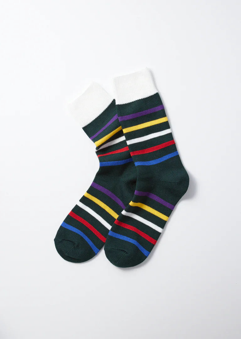 RoToTo FIVE STRIPE CREW SOCKS