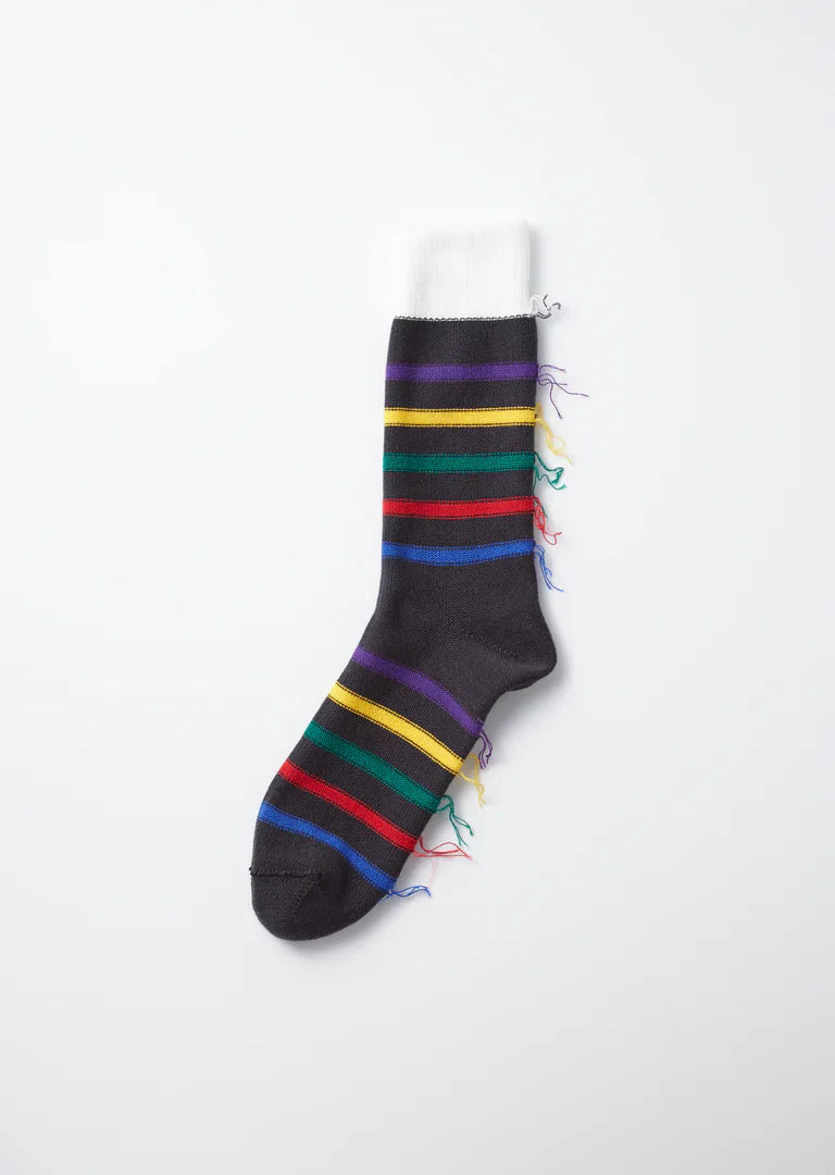 RoToTo FIVE STRIPE CREW SOCKS