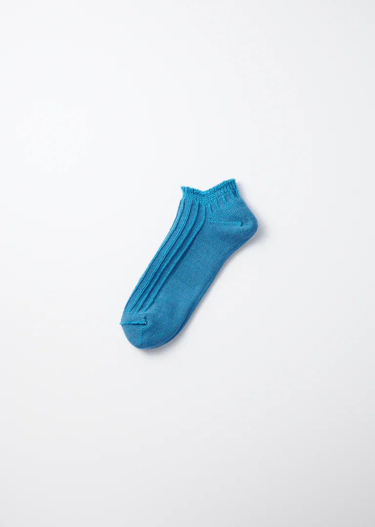 RoToTo LINEN COTTON RIBBED SHORT SOCKS