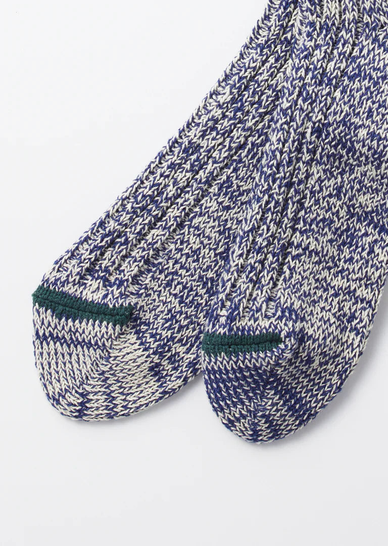RoToTo RECYCLE COTTON RIBBED CREW SOCKS