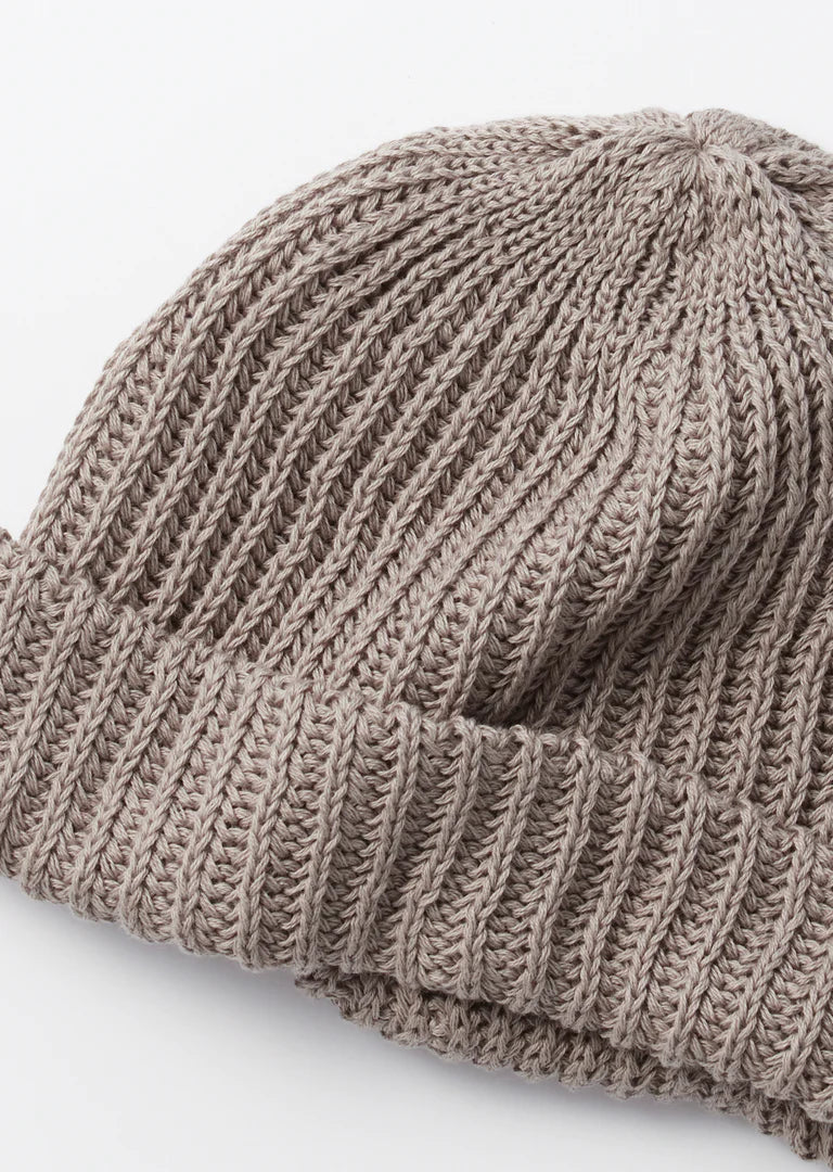 RoToTo CHUNKY COTTON SHORT BEANIE