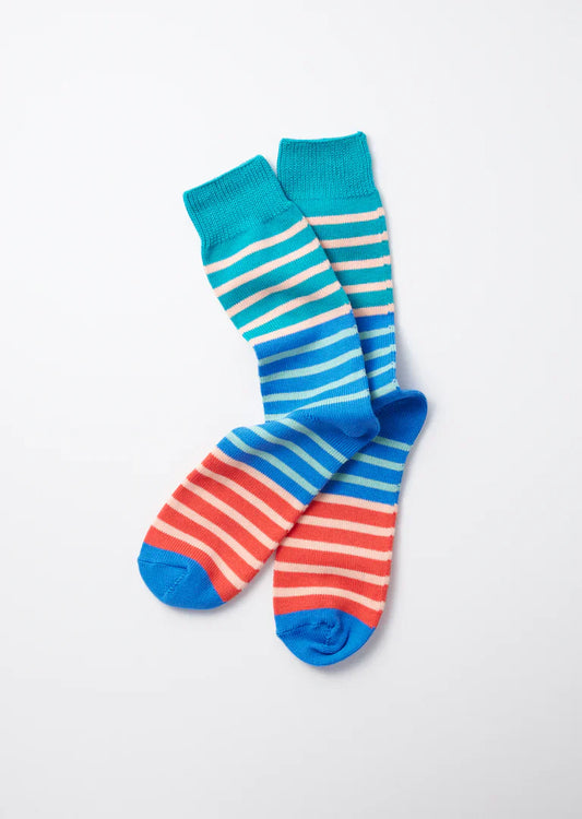 RoToTo MULTI MARINE STRIPE SOCKS