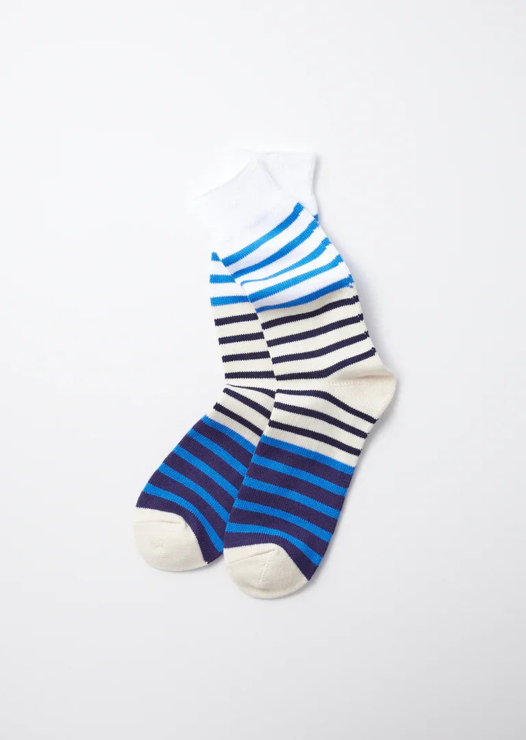 RoToTo MULTI MARINE STRIPE SOCKS