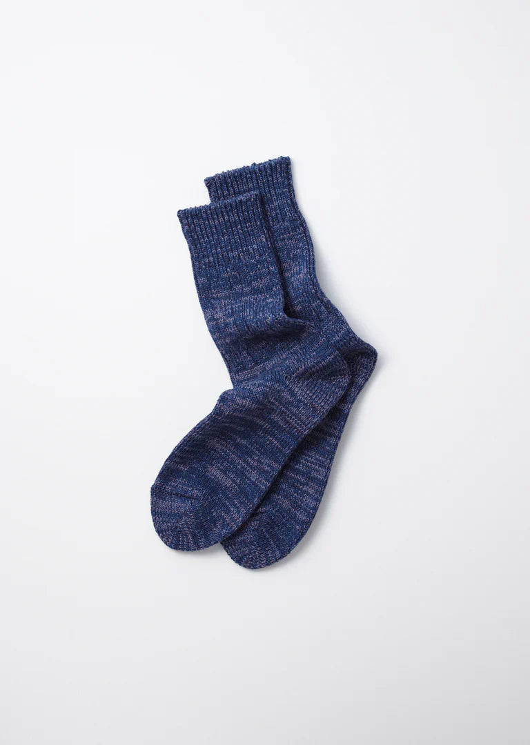 RoToTo INDIGO TONE CREW SOCKS