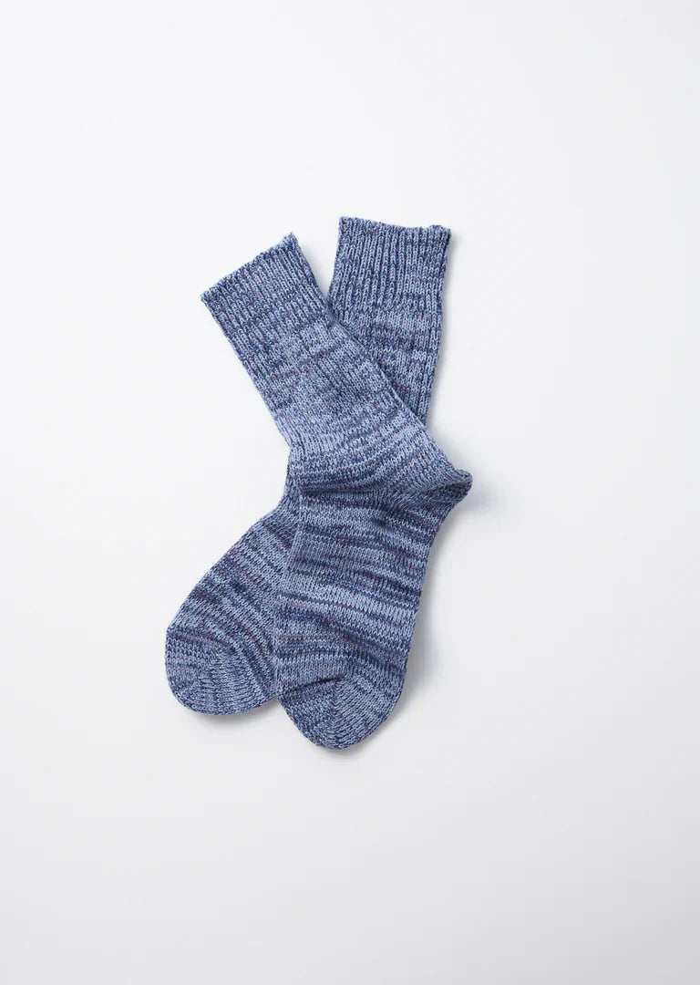RoToTo INDIGO TONE CREW SOCKS