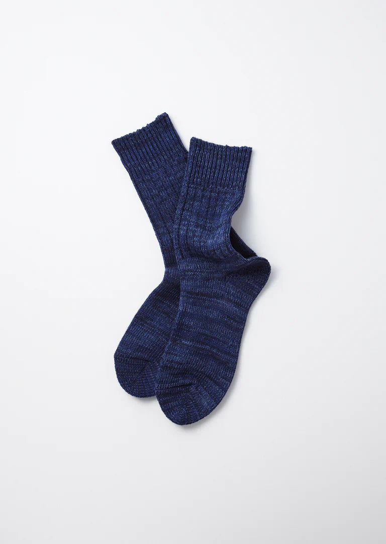 RoToTo INDIGO TONE CREW SOCKS