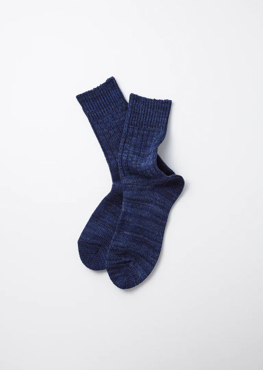 RoToTo INDIGO TONE CREW SOCKS