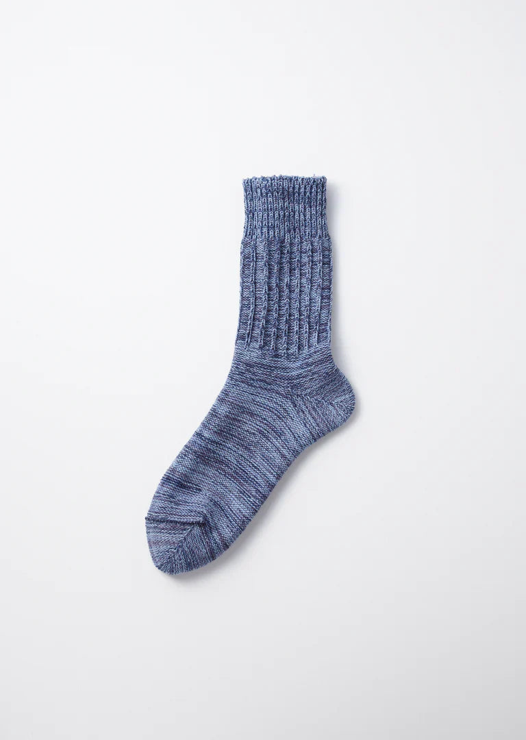 RoToTo INDIGO TONE CREW SOCKS