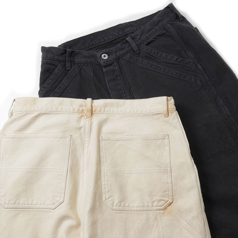 A.PRESSE Vintage Silk Hemp Double Knee Pants