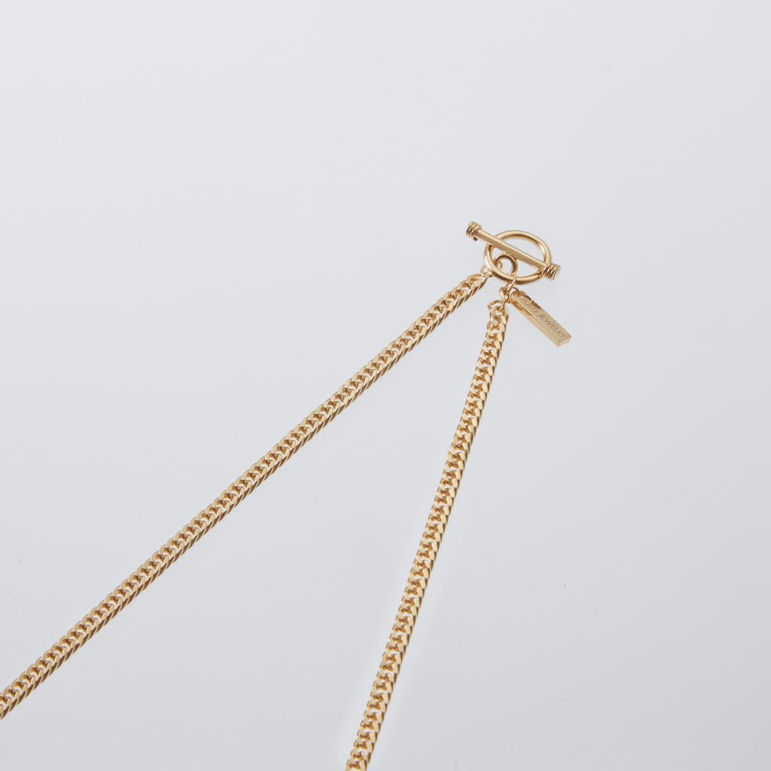 XOLO JEWELRY Flat Link Necklace -Double-