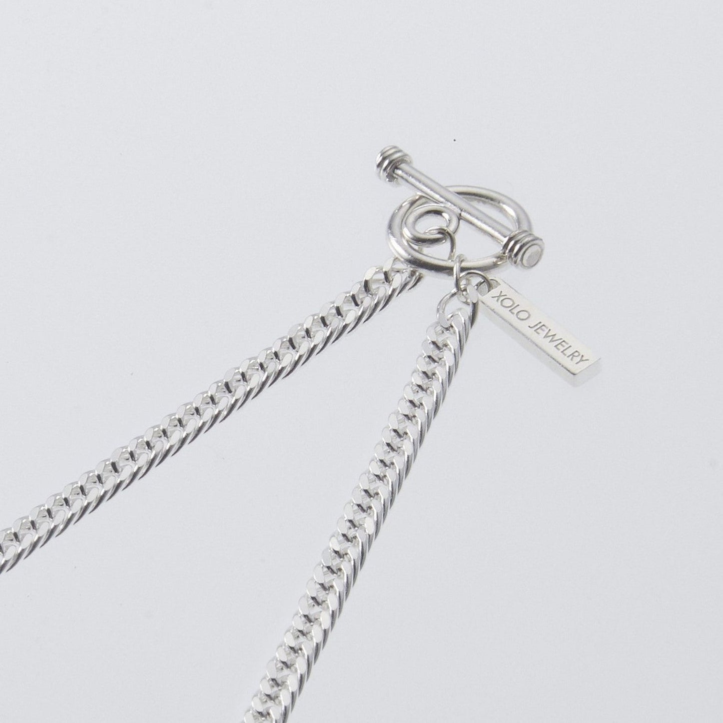 XOLO JEWELRY Flat Link Necklace -Double-