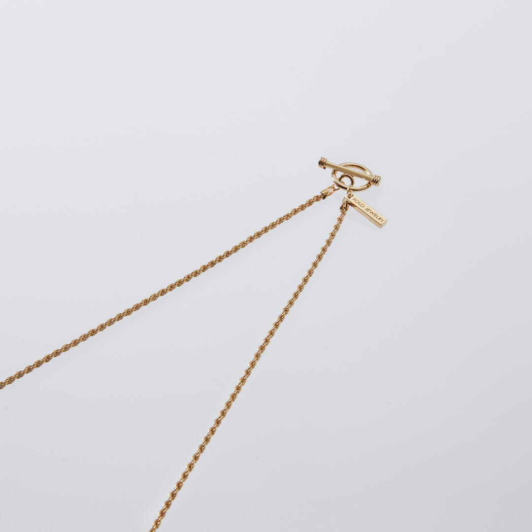 XOLO JEWELRY French Rope Link Necklace