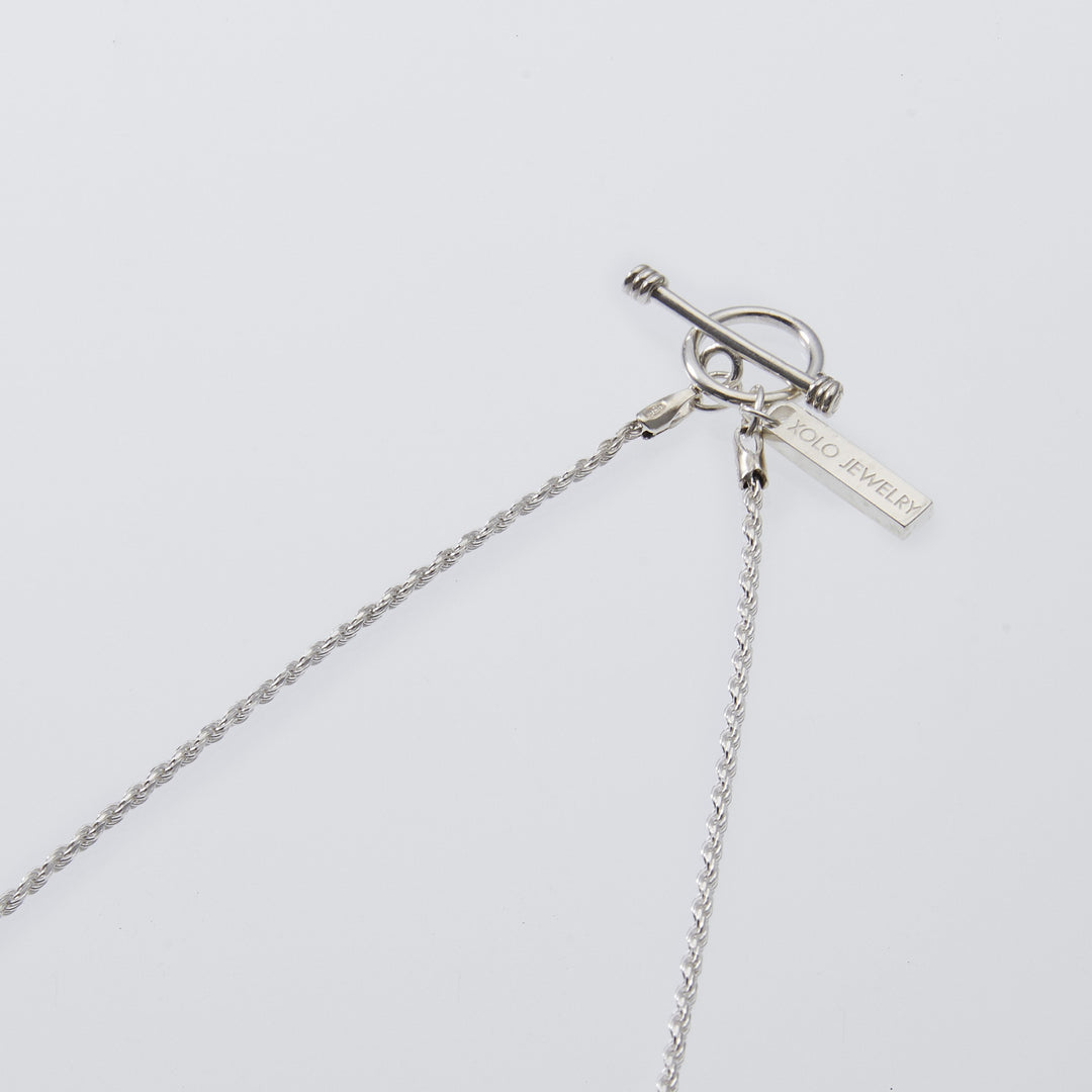 XOLO JEWELRY Tiny French Rope Link Necklace