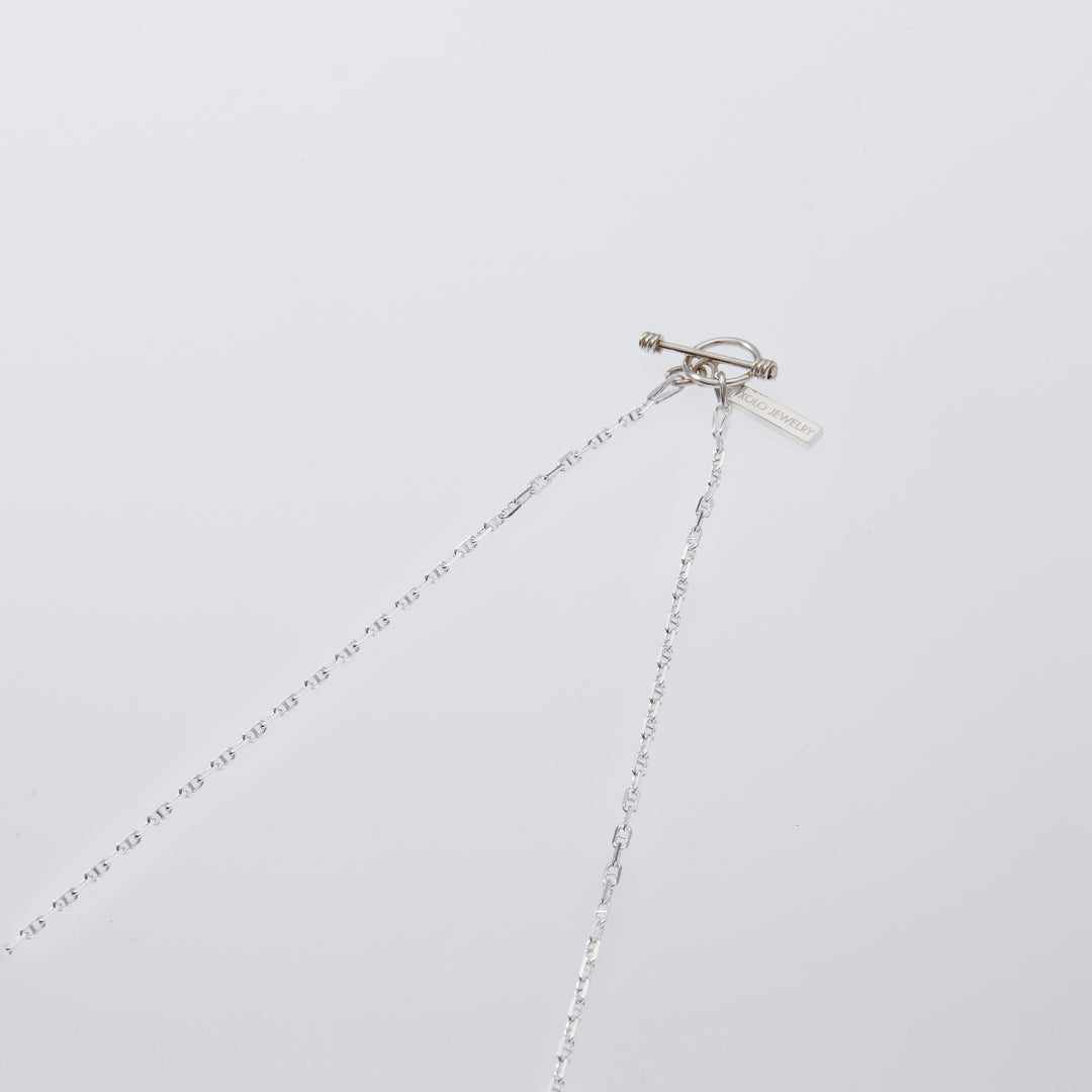 XOLO JEWELRY Tiny Solid Anchor Link Necklace