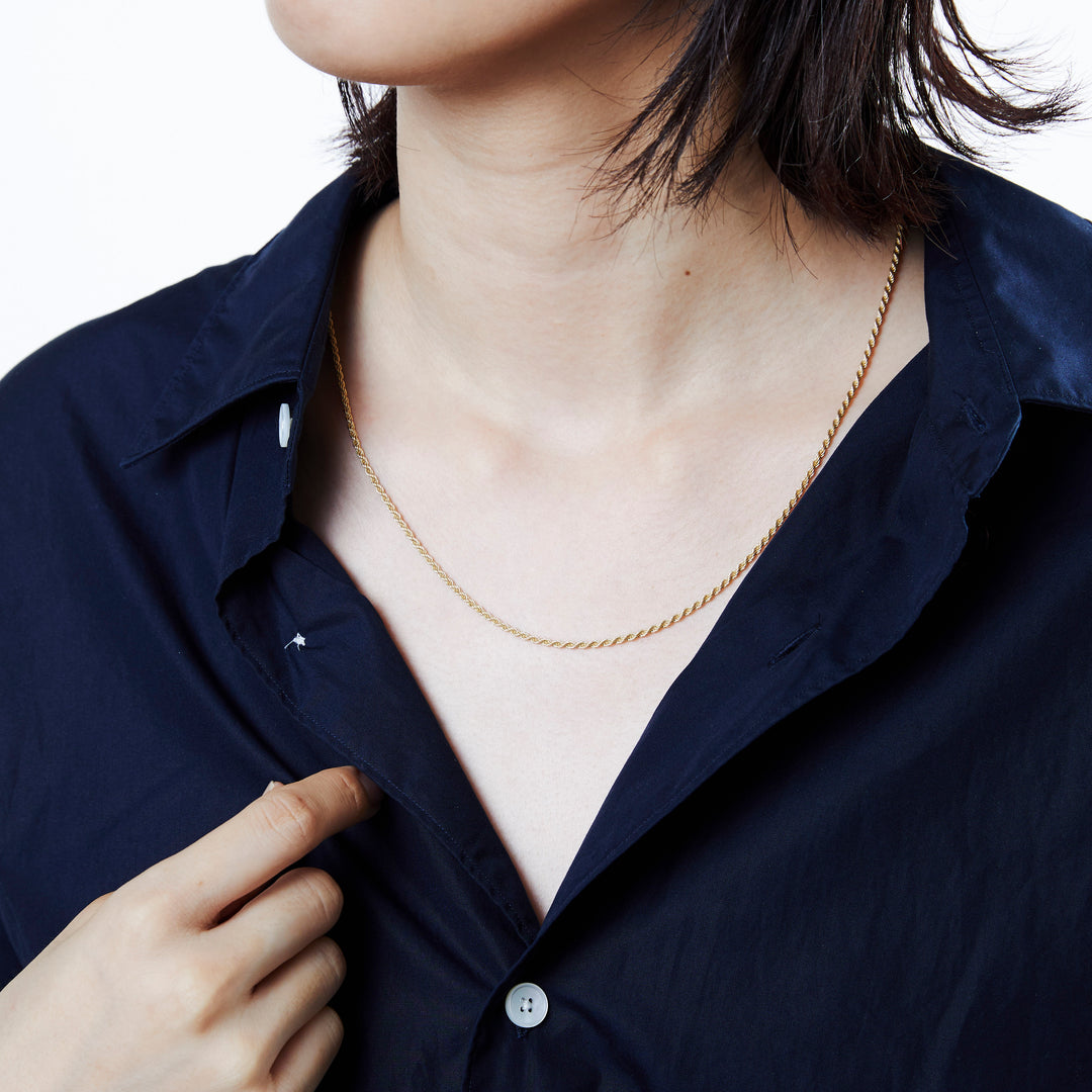 XOLO JEWELRY French Rope Link Necklace