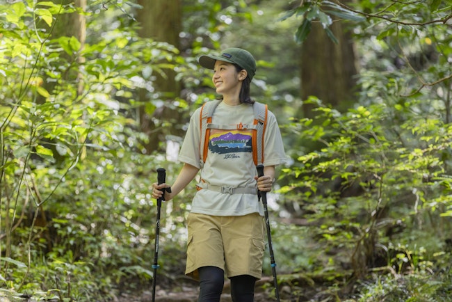 L.L.Bean JAPAN EDITION Women's Canton Mountain Lake Graphic Tee