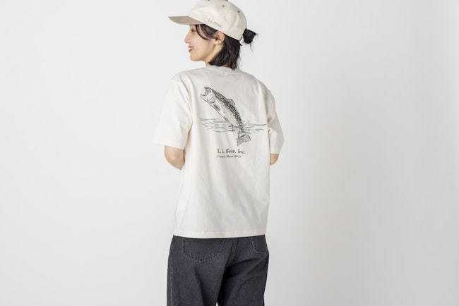 L.L.Bean JAPAN EDITION Women's Morrill Short-Sleeve Animal Graphic Tee