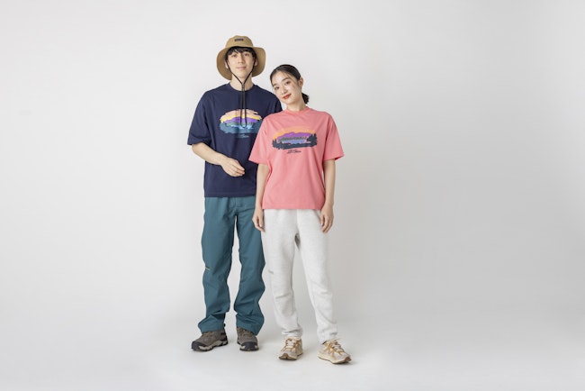 L.L.Bean JAPAN EDITION Women's Canton Mountain Lake Graphic Tee