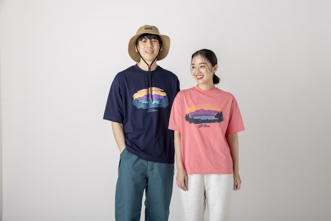 L.L.Bean JAPAN EDITION Canton Mountain Lake Graphic Tee
