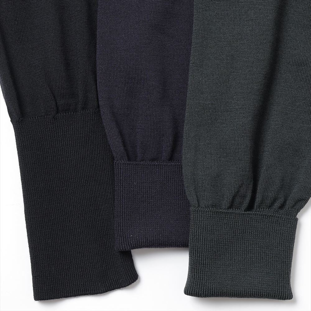 A.PRESSE Wool Knit L/S Polo Shirts