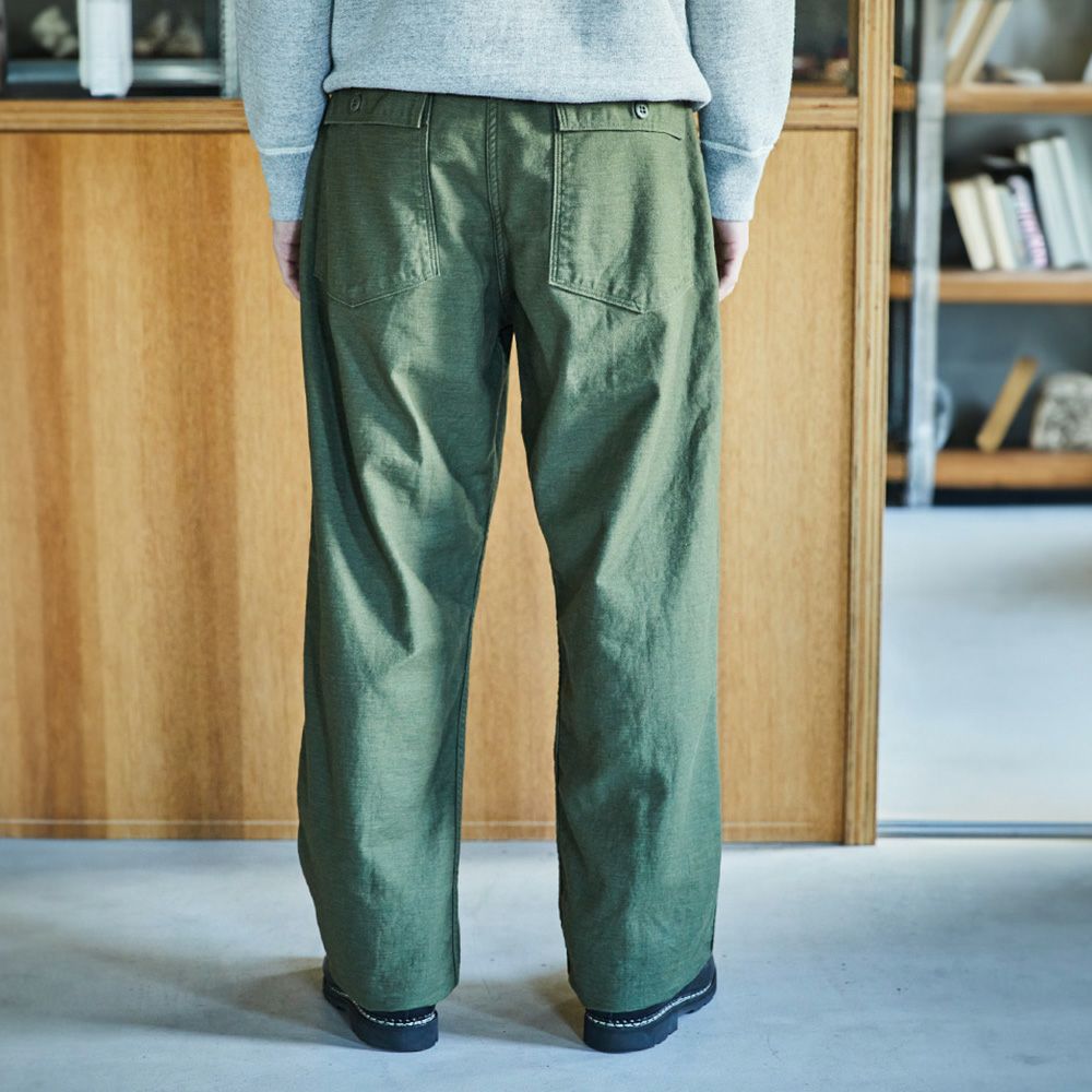 orSlow VINTAGE FIT FATIGUE PANTS Dark Olive