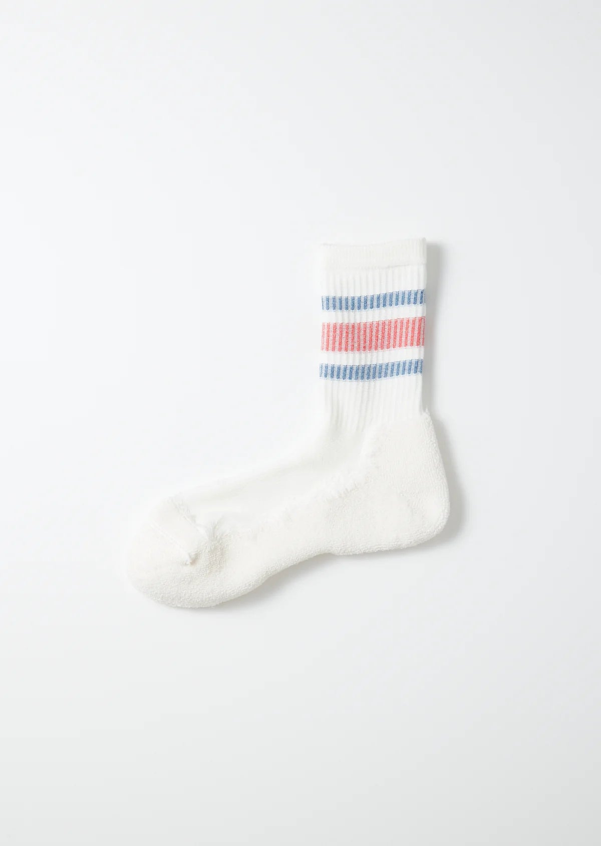 RoToTo WASHI CUSHION STRIPE CREW SOCKS