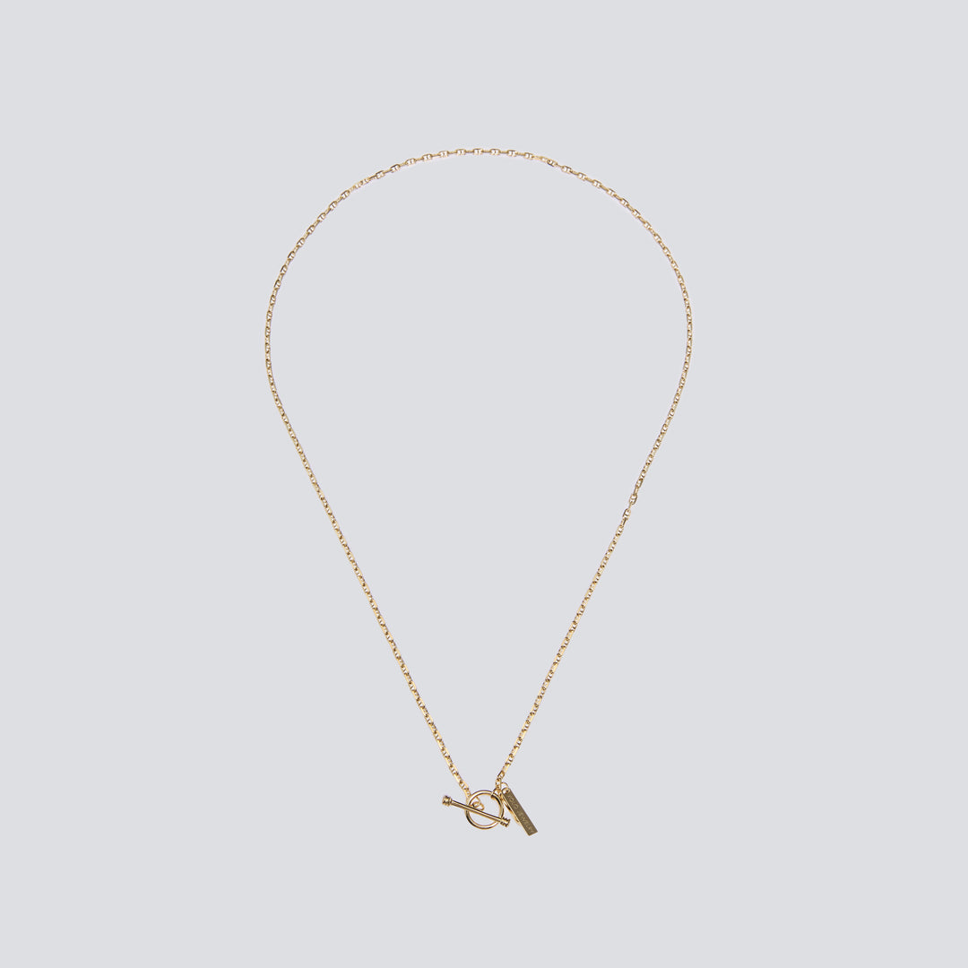 XOLO JEWELRY Tiny Solid Anchor Link Necklace